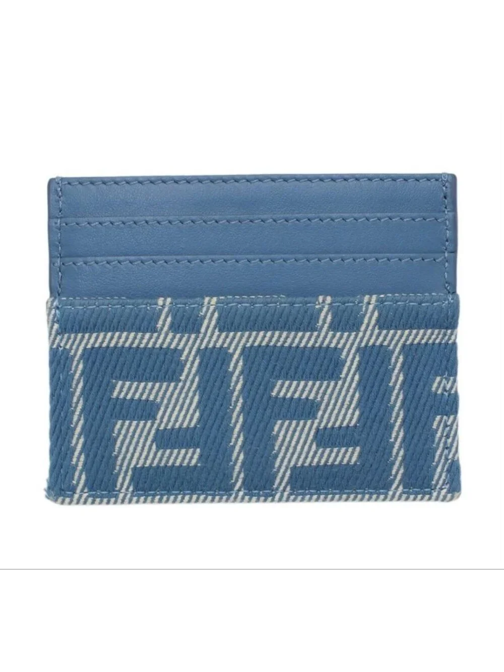 Fendi Baguette FF Jacquard Card Case Business Holder